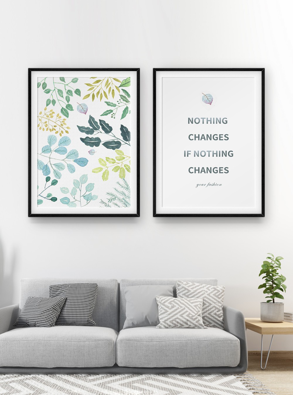 Hoa lá tranh vẽ CHL2-010-KG